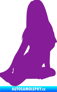 Samolepka Erotická žena 004 pravá fialová