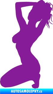 Samolepka Erotická žena 012 levá fialová