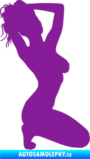 Samolepka Erotická žena 012 pravá fialová