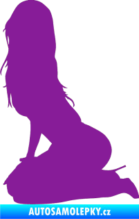 Samolepka Erotická žena 013 levá fialová
