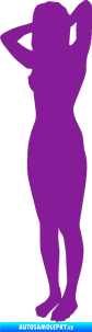 Samolepka Erotická žena 024 levá fialová