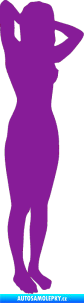 Samolepka Erotická žena 024 pravá fialová