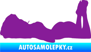 Samolepka Erotická žena 034 levá fialová