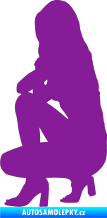 Samolepka Erotická žena 044 levá fialová