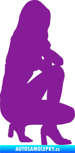 Samolepka Erotická žena 044 pravá fialová