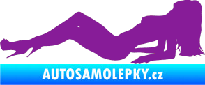 Samolepka Erotická žena 046 levá fialová