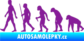 Samolepka Evoluce 001 levá fialová
