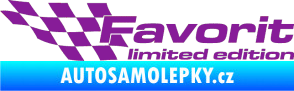 Samolepka Favorit limited edition levá fialová