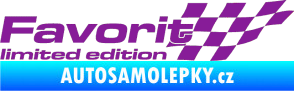 Samolepka Favorit limited edition pravá fialová