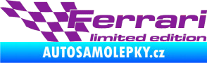 Samolepka Ferrari limited edition levá fialová