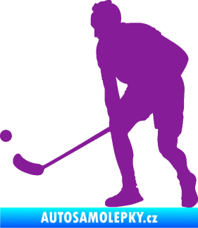 Samolepka Florbal 002 levá fialová