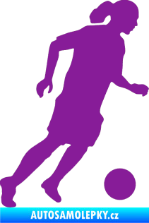 Samolepka Fotbalista 018 pravá fialová