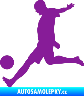 Samolepka Fotbalista 028 levá fialová