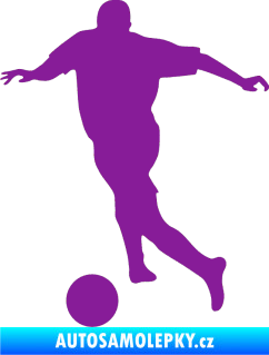 Samolepka Fotbalista 030 levá fialová