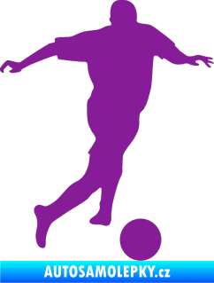 Samolepka Fotbalista 030 pravá fialová