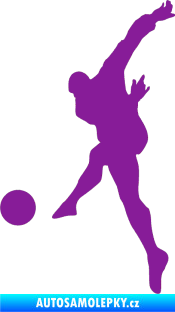 Samolepka Fotbalista 034 levá fialová