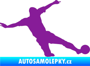 Samolepka Fotbalista 037 pravá fialová