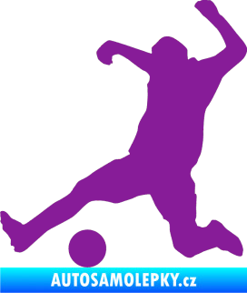 Samolepka Fotbalista 039 levá fialová