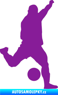 Samolepka Fotbalista 041 pravá fialová