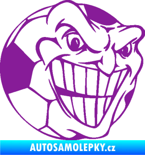 Samolepka Fotbalový míč 002 pravá fialová