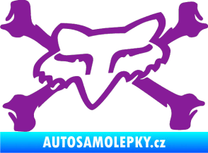 Samolepka Fox 004 fialová