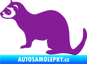 Samolepka Fretka 001 levá fialová