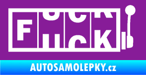 Samolepka Fuck kasino fialová