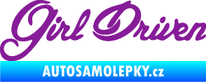 Samolepka Girl driven fialová