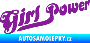 Samolepka Girl Power nápis fialová