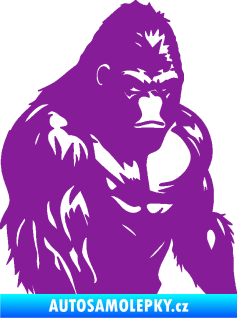 Samolepka Gorila 004 pravá fialová