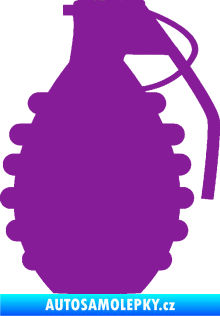 Samolepka Granát 002 pravá fialová