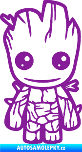 Samolepka Groot 002 pravá baby fialová