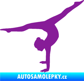 Samolepka Gymnastka 005 levá fialová