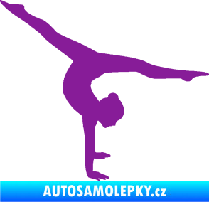 Samolepka Gymnastka 005 pravá fialová