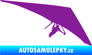 Samolepka Hang Glider 001 pravá rogalo fialová