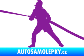 Samolepka Hasič 009 levá fialová