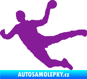 Samolepka Házená 002 levá fialová
