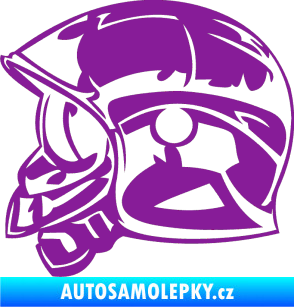 Samolepka Helma levá fialová