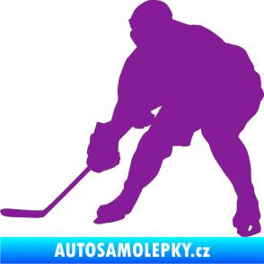 Samolepka Hokejista 016 levá fialová
