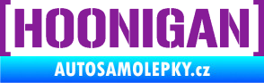 Samolepka Hoonigan nápis fialová