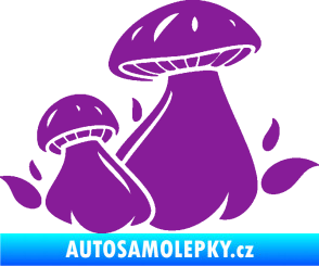 Samolepka Houby 002 pravá fialová