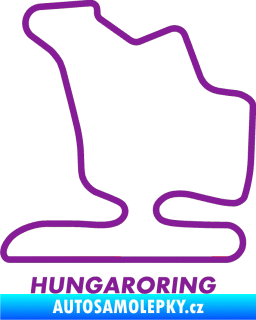 Samolepka Okruh Hungaroring fialová
