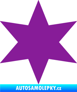 Samolepka Hvězda 002 fialová