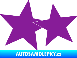 Samolepka Hvězdy 002 levá spojené fialová