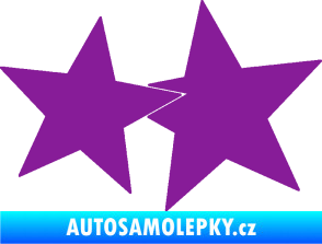 Samolepka Hvězdy 002 pravá spojené fialová