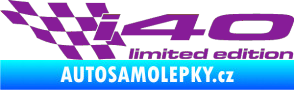 Samolepka i40 limited edition levá fialová