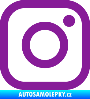 Samolepka Instagram logo fialová