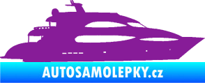 Samolepka Jachta 002 pravá fialová