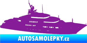 Samolepka Jachta 003 pravá fialová