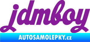 Samolepka Jdm boy nápis fialová
